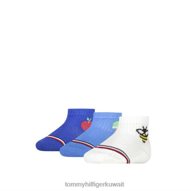 الأزرق 002 Tommy Hilfiger صندوق حديثي الولادة 3 قطع 4464420325