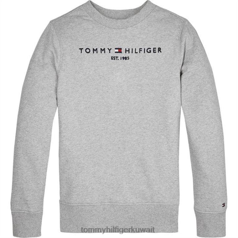 الرمادي ص01 Tommy Hilfiger سترة الطاقم الأساسية 4464419893
