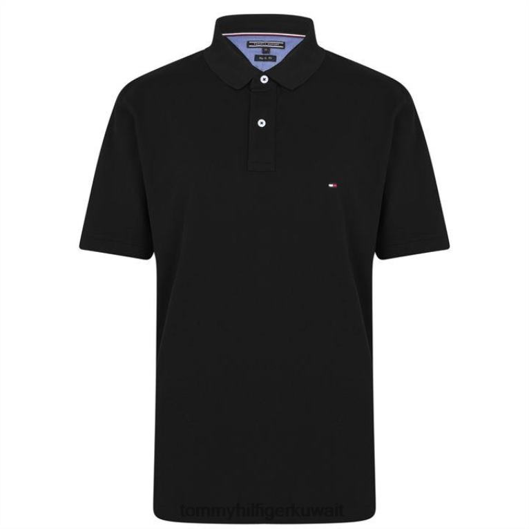 أسود 032 Tommy Hilfiger قميص بولو ذو مقاس عادي 4464419784