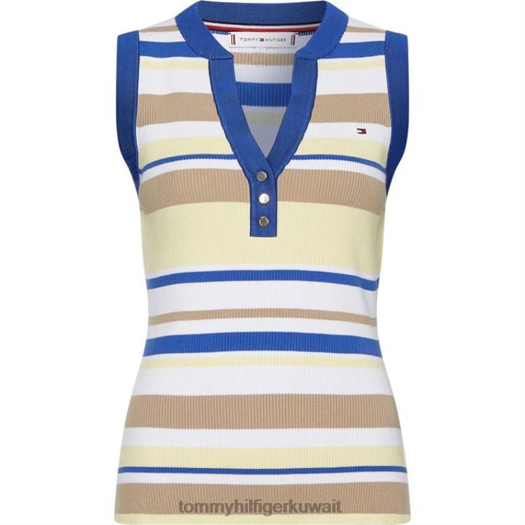 ليمون 03 ص Tommy Hilfiger سترة هينلي مخططة ns 4464420976