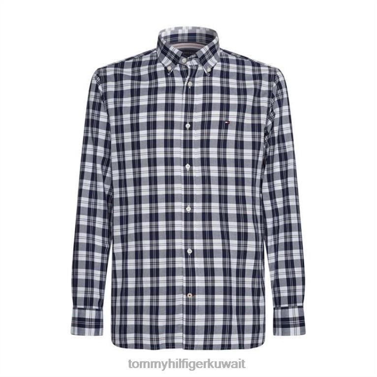 البحرية / الأبيض 0 مللي ثانية Tommy Hilfiger قميص تومي مربع 4464420339