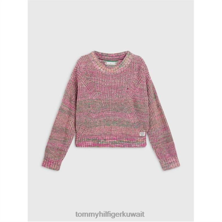 بيج متعدد 0f4 Tommy Hilfiger سترة ميلانج مكتنزة 4464420947