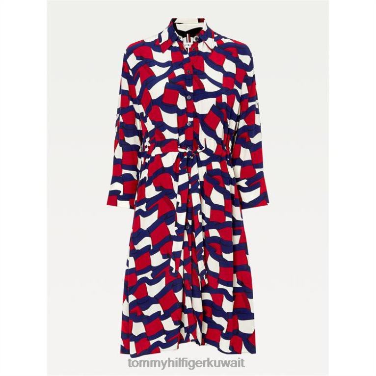 علم الحركة 0g3 Tommy Hilfiger فستان علم الحركة 4464420051