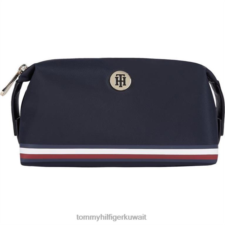 البحرية كورب 0gy Tommy Hilfiger حقيبة غسيل الخشخاش النسائية 4464419882