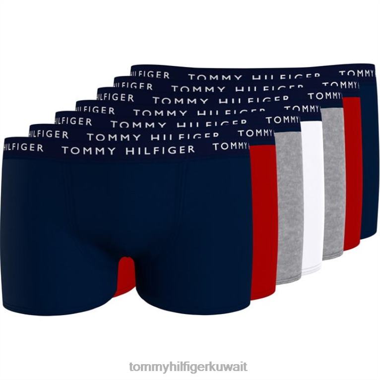 البحرية/الرمادي/الأبيض 0sm Tommy Hilfiger صندوق 7p 4464420029