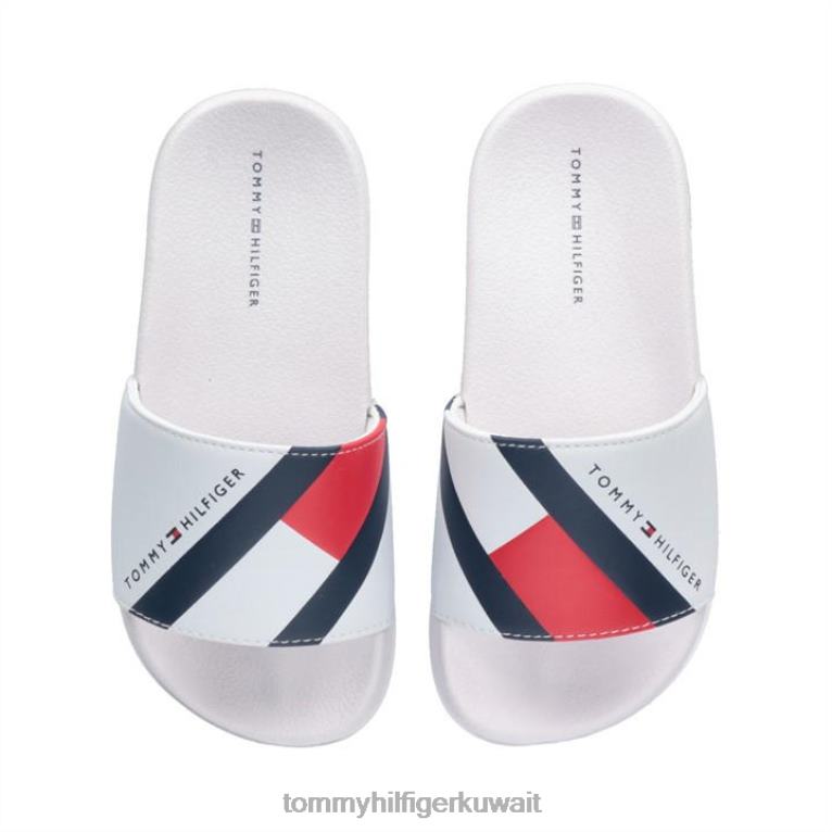 الأبيض 100 Tommy Hilfiger المتزلجون العلم صغار الأولاد 4464419922