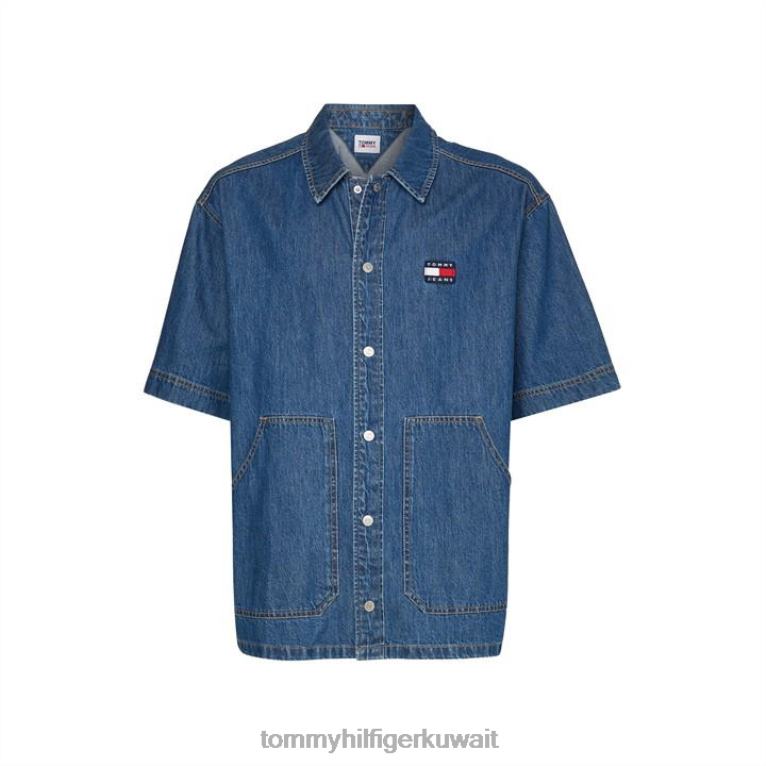 النيلي 1a4 Tommy Hilfiger قميص Tju Denim Worker SS 4464420986