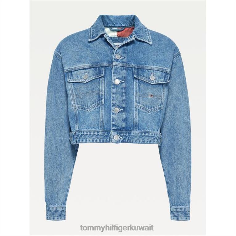 ضوء الدنيم 1ab Tommy Hilfiger تومي جينز الدنيم سائق شاحنة العلم المحاصيل 4464420470