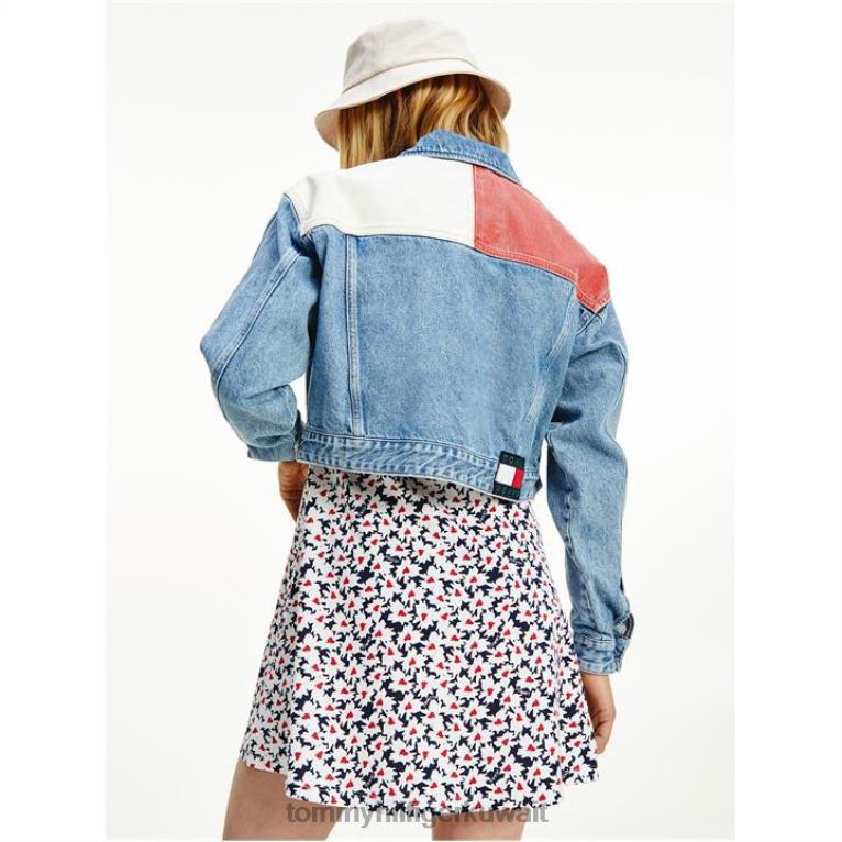 ضوء الدنيم 1ab Tommy Hilfiger تومي جينز الدنيم سائق شاحنة العلم المحاصيل 4464420470