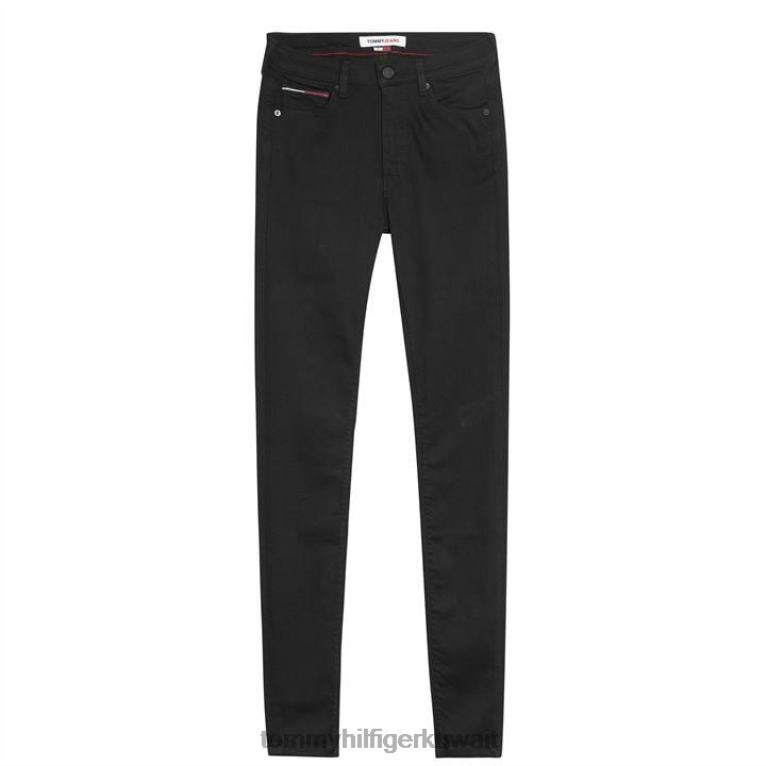 1bz ستاتن الأسود Tommy Hilfiger جينز سيلفيا الضيق للغاية عالي الارتفاع 4464419996