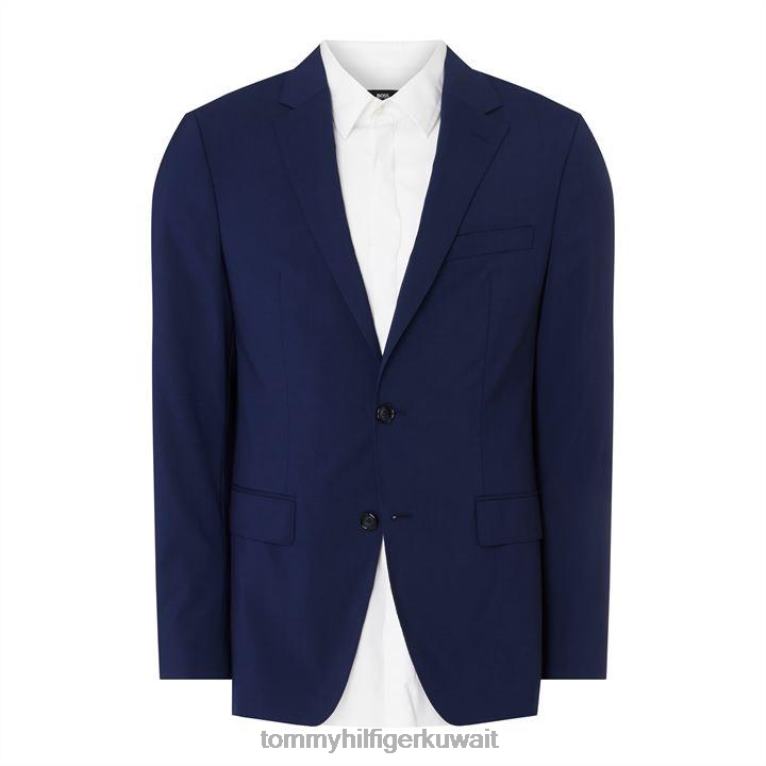 الأزرق 420 Tommy Hilfiger سترة تومي الرجالية ذات الصدر الواحد وزرين ذات مقاس عادي 4464420862