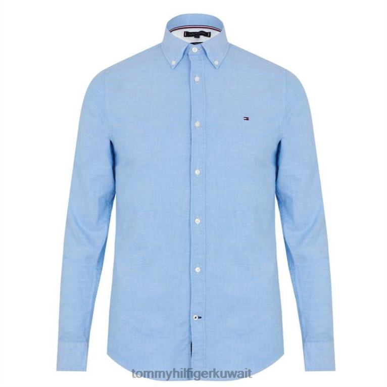 الأزرق 474 Tommy Hilfiger قميص أكسفورد ذو قصة ضيقة 4464419744