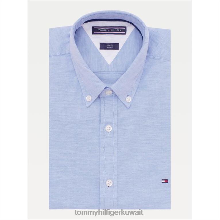 الأزرق 474 Tommy Hilfiger قميص أكسفورد ذو قصة ضيقة 4464419744