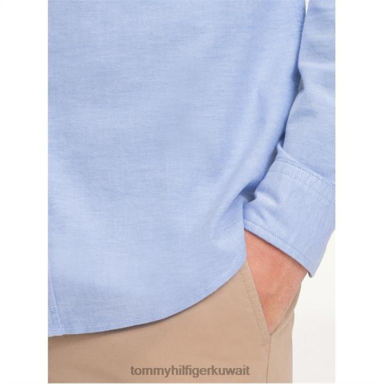 الأزرق 474 Tommy Hilfiger قميص أكسفورد ذو قصة ضيقة 4464419744