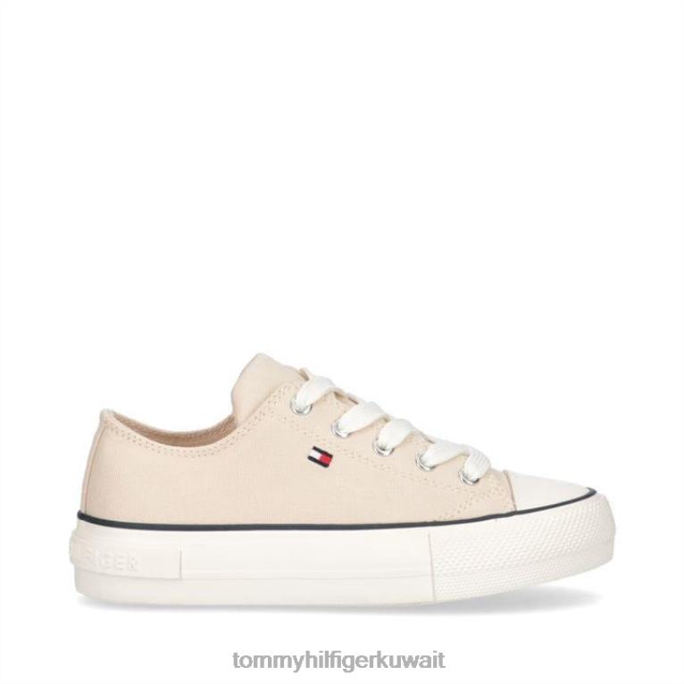 بيج 500 Tommy Hilfiger بيفرلي كانفاس المدربين جونيور 4464420765