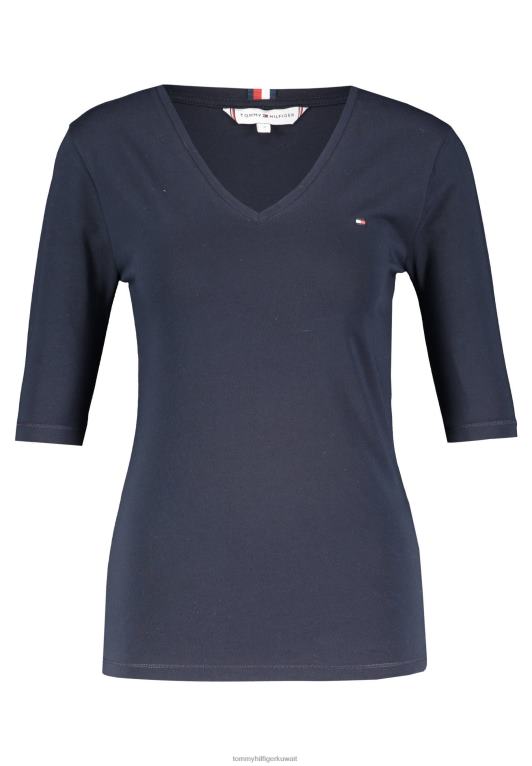 بحري (52) Tommy Hilfiger تي شيرت أساسي 446447285