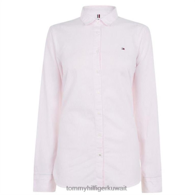 إيثاكا/الوردي 891 Tommy Hilfiger قميص مخطط التراث ريج 4464419666