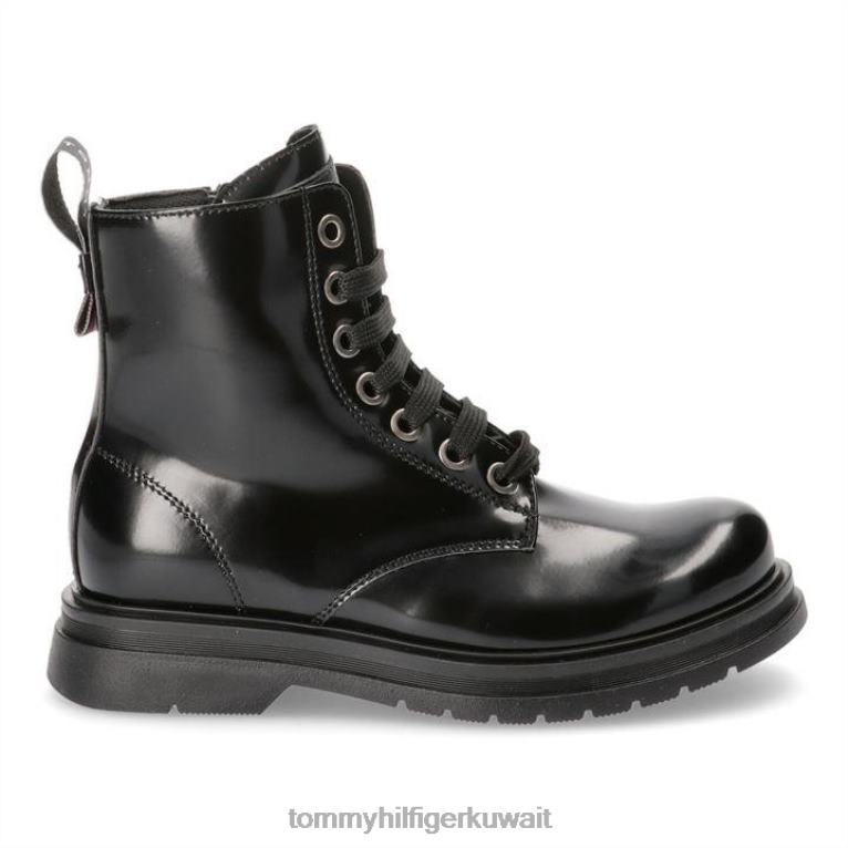 أسود 999 Tommy Hilfiger أحذية الدانتيل براءات الاختراع 4464419628