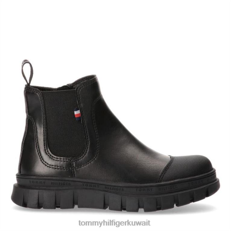 أسود 999 Tommy Hilfiger حذاء تشيلسي متين 4464419649
