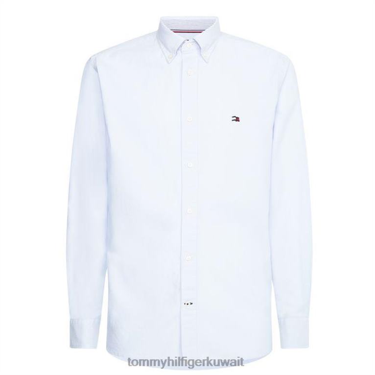 الهدوء الأزرق C1S Tommy Hilfiger قميص أكسفورد الكلاسيكي 4464420223