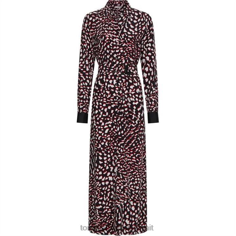 طباعة Fthr كبيرة Tommy Hilfiger فستان ميدي من تومي فثر 4464420090