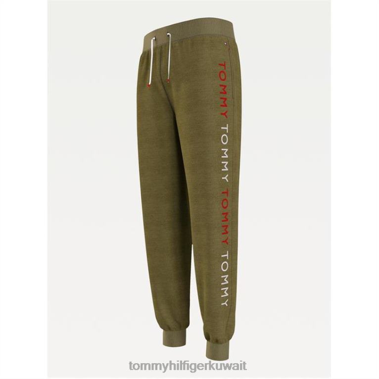 الجيش الأخضر Rbn Tommy Hilfiger بنطال رياضي بشعار الماركة 4464420231