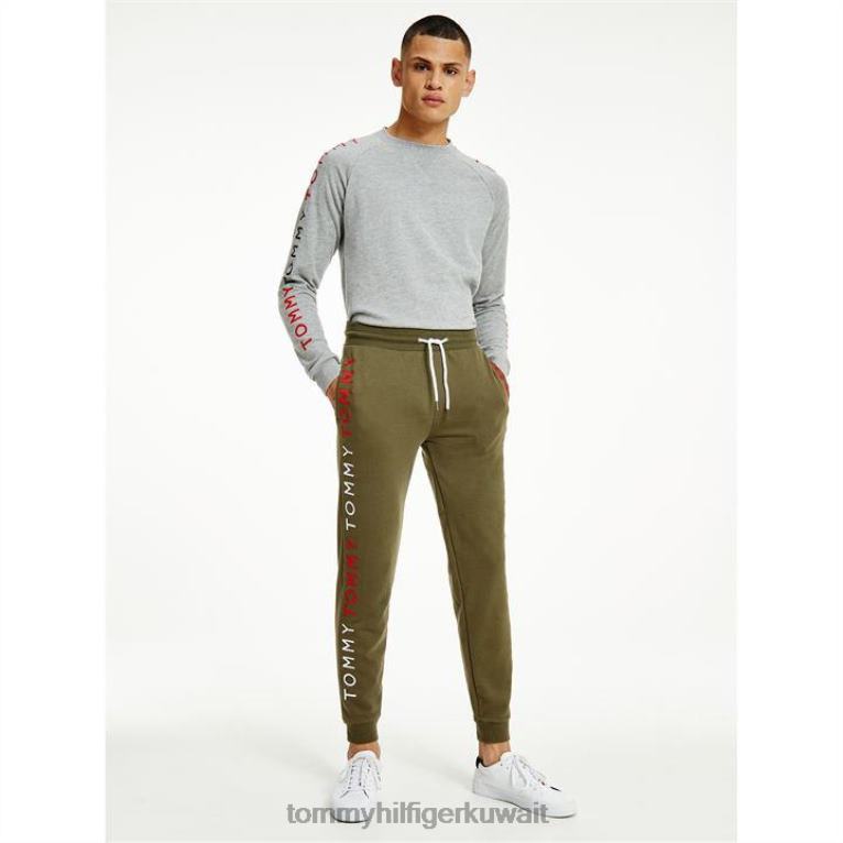 الجيش الأخضر Rbn Tommy Hilfiger بنطال رياضي بشعار الماركة 4464420231