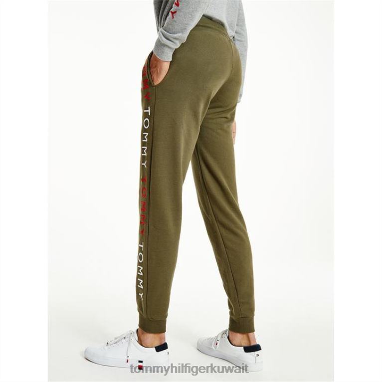 الجيش الأخضر Rbn Tommy Hilfiger بنطال رياضي بشعار الماركة 4464420231