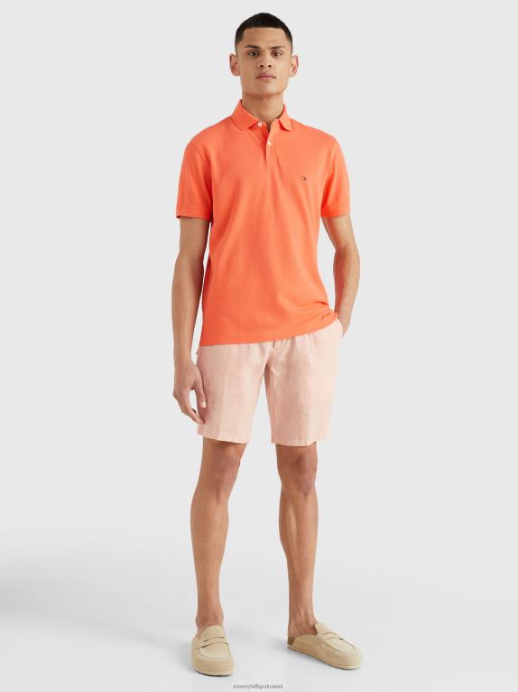 هاواي المرجانية Tommy Hilfiger 1985 قميص بولو من القطن العضوي المرن 446441120