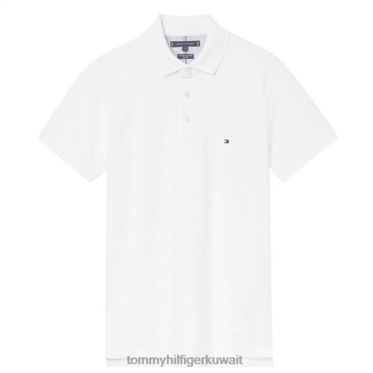 أبيض Tommy Hilfiger كور 1985 سليم بولو 4464419664