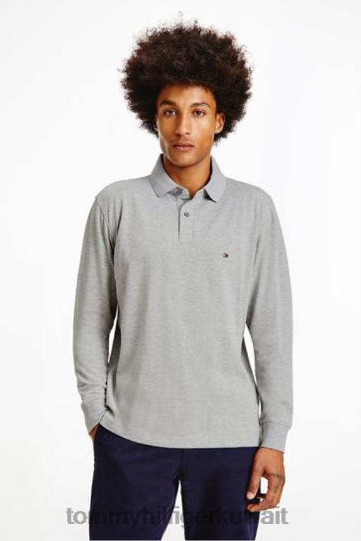 رمادي Tommy Hilfiger 1985 قميص بولو بأكمام طويلة 446443659