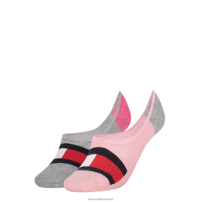 وردي/رمادي فاتح ميلا Tommy Hilfiger عبوة من 2 جوارب للأطفال 44644171
