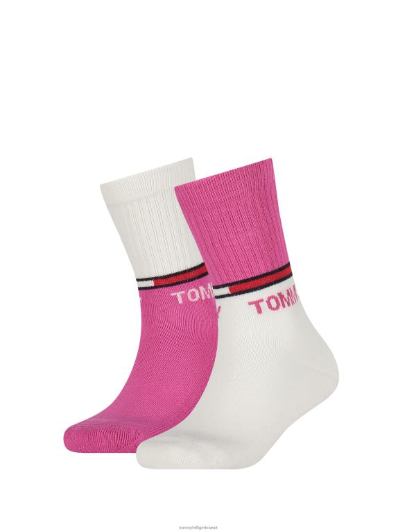 لون القرنفل Tommy Hilfiger عبوة من 2 جوارب رياضية للأطفال 44644179