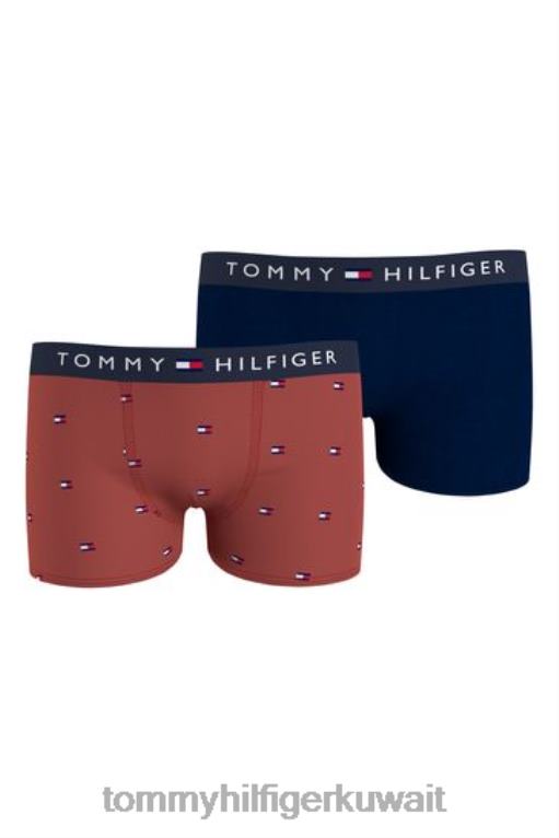 أزرق Tommy Hilfiger بوكسر قطن اصلي عدد 2 446443835