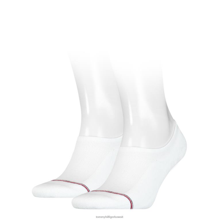 أبيض Tommy Hilfiger عبوة من 2 جوارب قدم مميزة 44644552