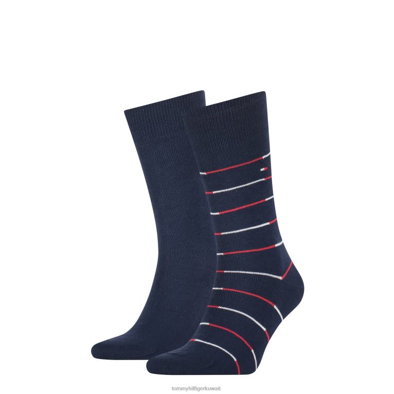 القوات البحرية Tommy Hilfiger عبوة من 2 جوارب مخططة 44644579