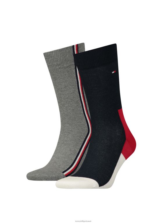 تومي الأصلي Tommy Hilfiger عبوة من 2 جوارب أيقونية 44644580