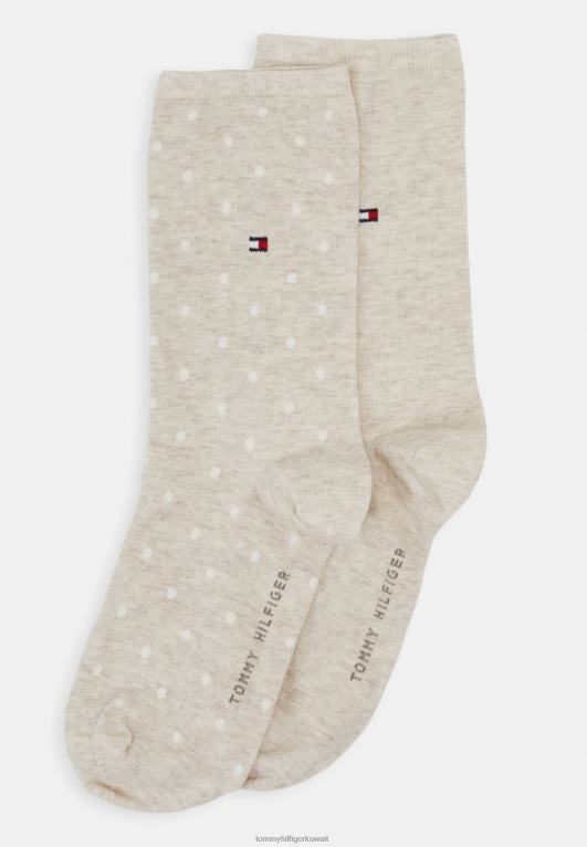 مزيج البيج الفاتح Tommy Hilfiger جوارب نسائية 2 عبوة من الجوارب 446446731