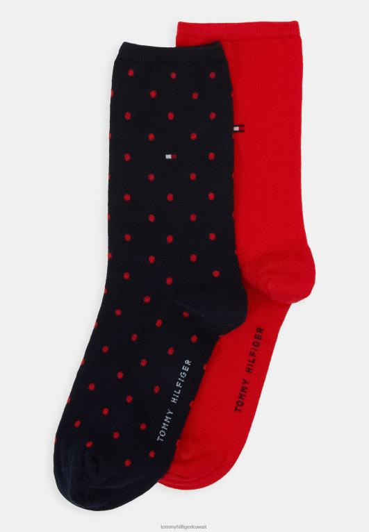 أحمر/كحلي Tommy Hilfiger جوارب نسائية 2 عبوة من الجوارب 446446770