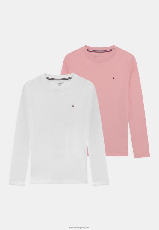 روز تان / أبيض Tommy Hilfiger عبوة من 2 بيجامة علوية 446446846