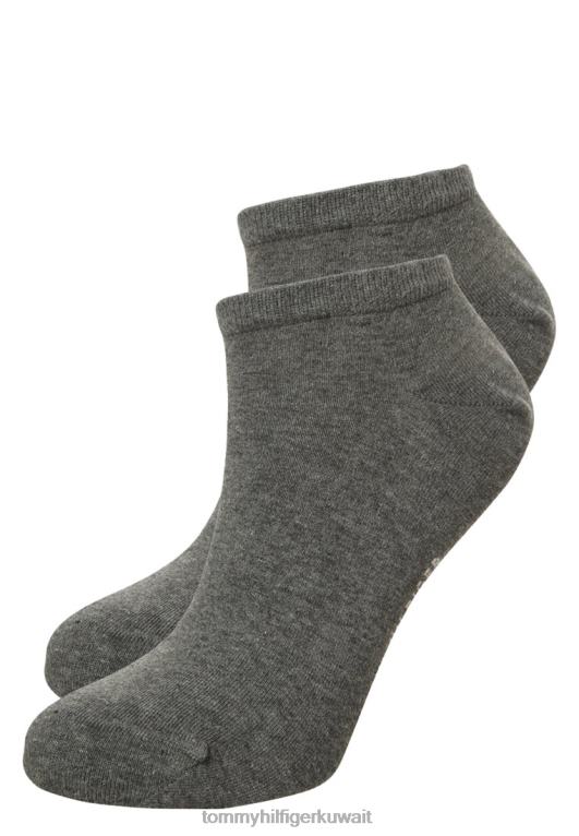 مزيج رمادي متوسط Tommy Hilfiger حذاء رياضي نسائي 2 عبوة من الجوارب 446446899