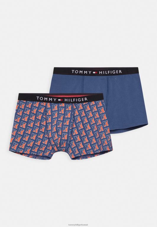 مائل / أزرق بترولي Tommy Hilfiger جذع 2 حزمة السراويل الملاكم 446447171