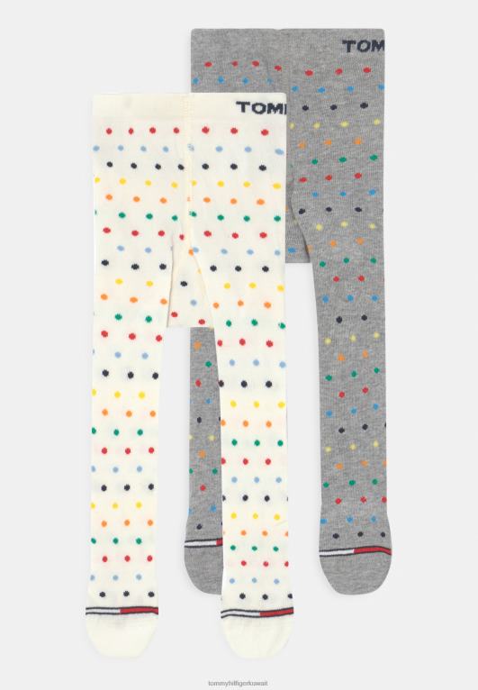 أبيض/متعدد الألوان Tommy Hilfiger بيبي دوت 2 حزمة الجوارب 446448907