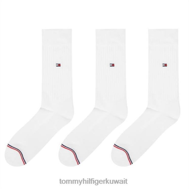 أبيض Tommy Hilfiger هيلفيغر بوديوير سبورتس، 3 قطع من الجوارب الرجالية 4464419818