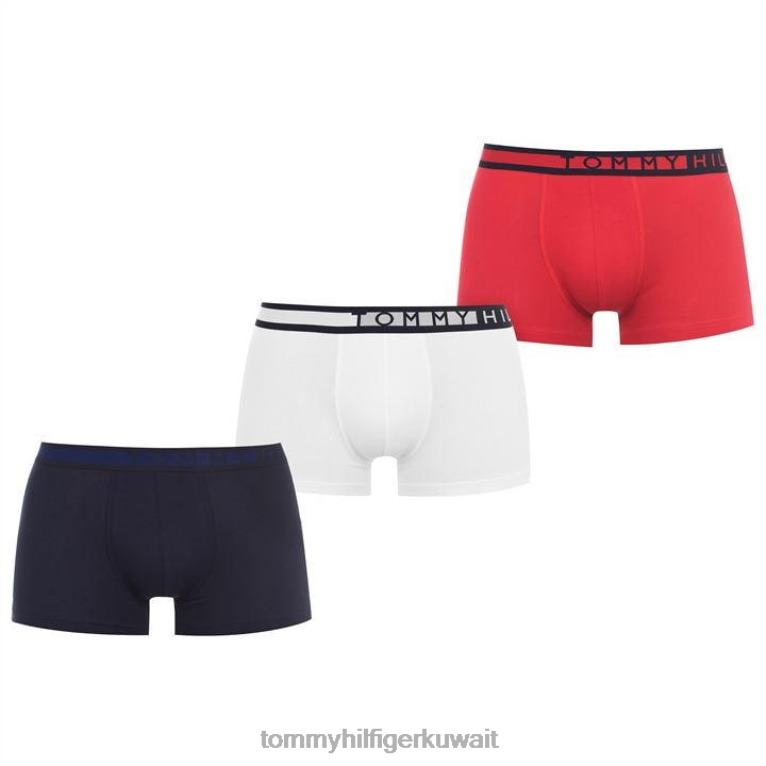 البحرية / الأحمر / الأبيض Tommy Hilfiger 3 قطع من الملاكمين الجانبيين 4464420261