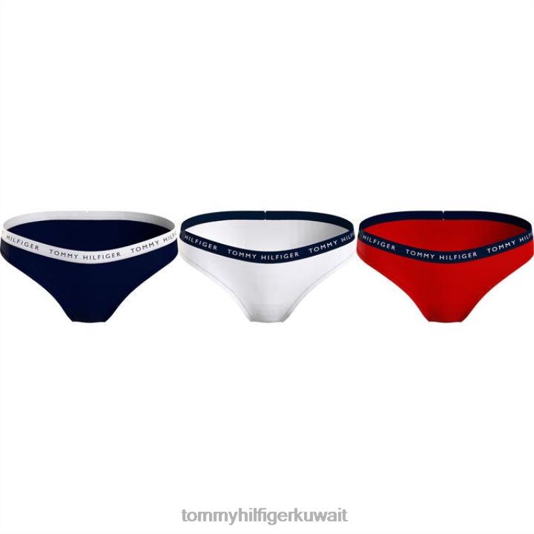 البحرية / الأبيض / الأحمر Tommy Hilfiger 3 قطع من الملابس الداخلية 4464420399