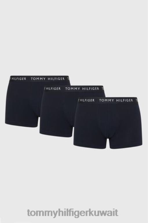 أزرق Tommy Hilfiger مجموعة من الملاكمين الأساسيات المعاد تدويرها، 3 قطع 446443538