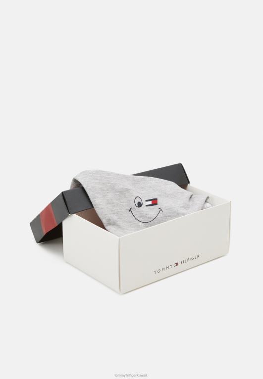 هيذر رمادي فاتح Tommy Hilfiger صندوق هدايا بيبي دانا، 3 قطع من الفولار للجنسين 446445343