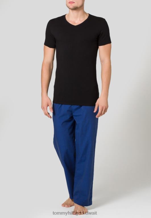 أسود Tommy Hilfiger قميص داخلي أساسي ممتاز مكون من 3 قطع 446446271