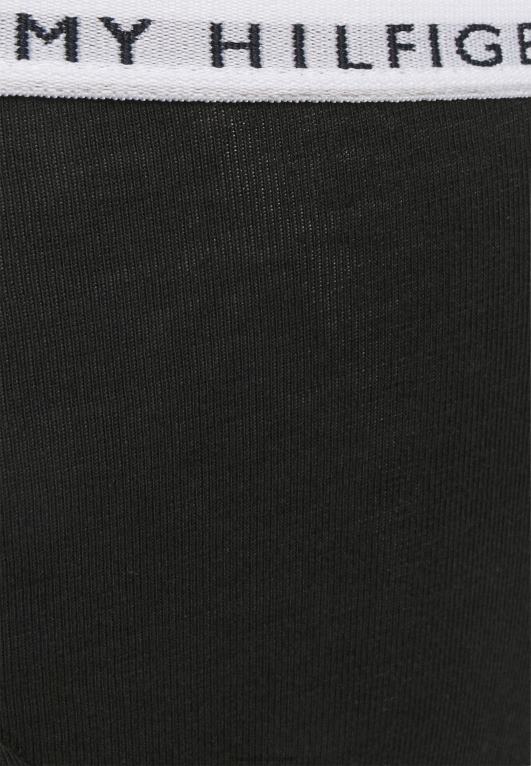 أسود Tommy Hilfiger أساسيات 3 حزمة ثونغ 446446779